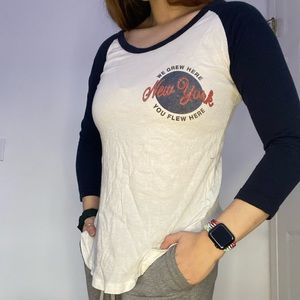 Brandy Melville / J. Galt “You flew here, we grew here” T shirt